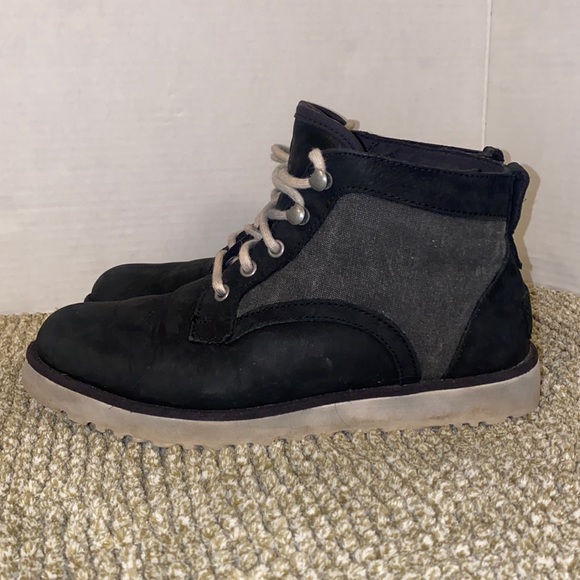 UGG Bethany Canvas Boot Water Resistant Chukka Boot Black and Gray Size 7.5 - Picture 8 of 13